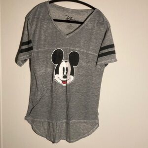 Disney Charcoal Mickey Mouse Short Sleeve Tee